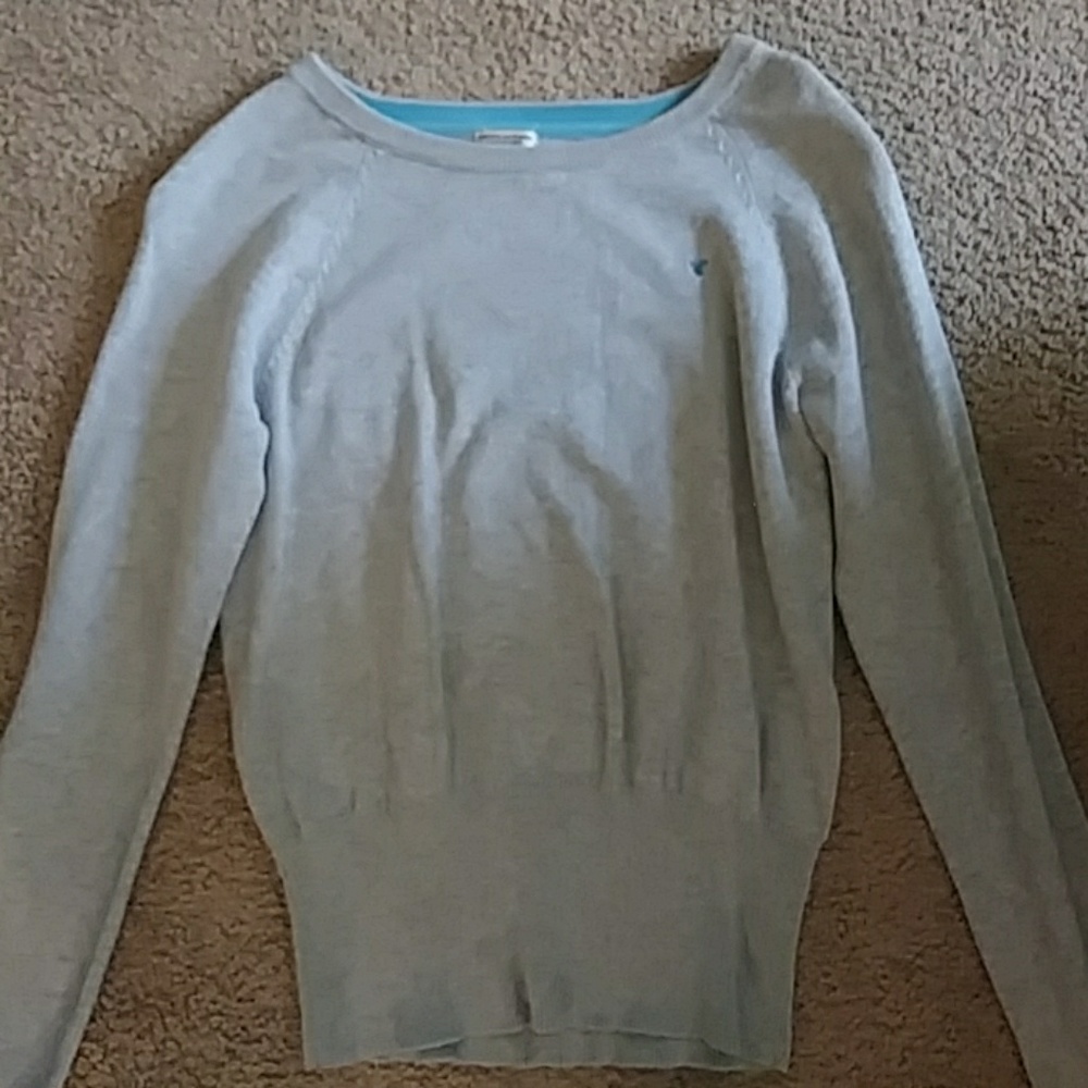 Blue & grey american eagle sweater